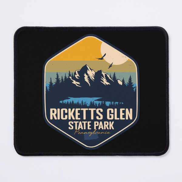 Item preview, Ricketts Glen State Park Pennsylvania Vacation PA Souvenir Retro Badge designed and sold by mountainfad.
