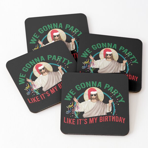 Item preview, We gonna party like it's my birthday, Funny Christmas Jesus party designed and sold by foramelie.