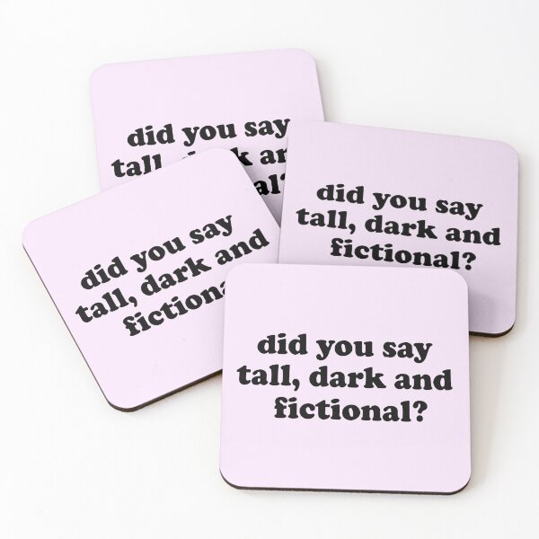 Item preview, Did You Say Tall Dark and Fictional Men kindle addict gift ideas book set designed and sold by StickyBook.