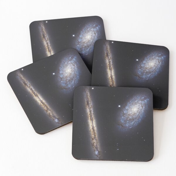 Item preview, STK204911S-NGC 4302 (left). and the tilted galaxy NGC 4298 (right). designed and sold by StocktrekImages.