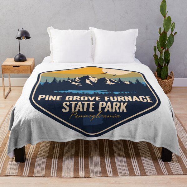 Item preview, Pine Grove Furnace State Park Pennsylvania Vacation PA Souvenir Retro Badge designed and sold by mountainfad.
