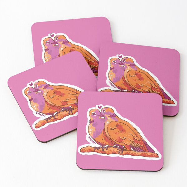 Item preview, Lesbian Collared Doves designed and sold by vodkart.