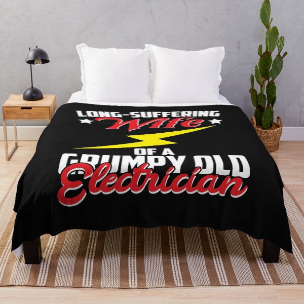 Item preview, long suffering wife of a grumpy old electrician / Electrician designed and sold by Tee Hub.