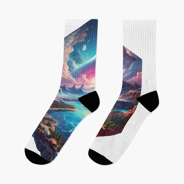 Item preview, Distant view of mountains and forest in winter. designed and sold by wplamkung.