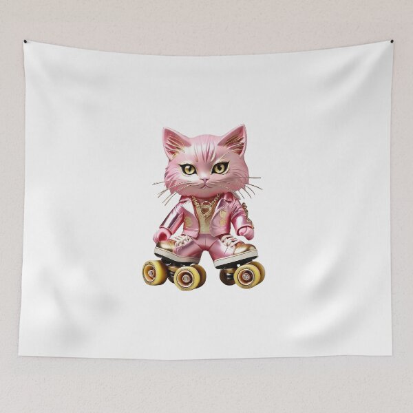 Item preview, Cat on roller skates designed and sold by Promarkets.