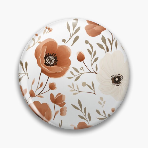 Item preview, Beautiful Terracotta and Cream Flowers designed and sold by ShinyWolf.