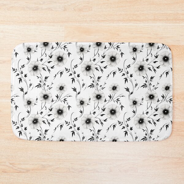Item preview, Beautiful Black and White Flowers designed and sold by ShinyWolf.