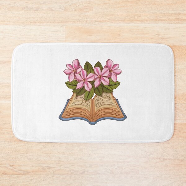 Item preview, Flowers Growing From Book | Light Purple Plumeria flowers with leaves designed and sold by CircinusStore.