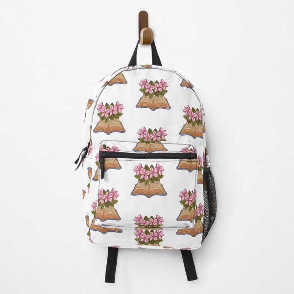 Item preview, Flowers Growing From Book | Light Purple Plumeria flowers with leaves designed and sold by CircinusStore.