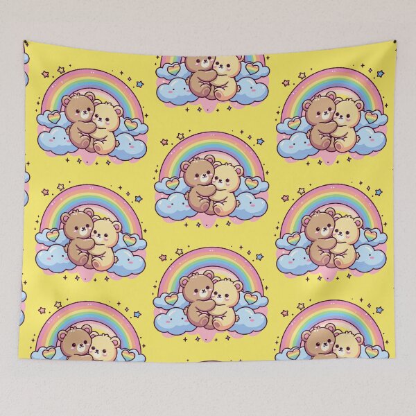 Item preview, Rainbow Bears designed and sold by PickledjoArt.