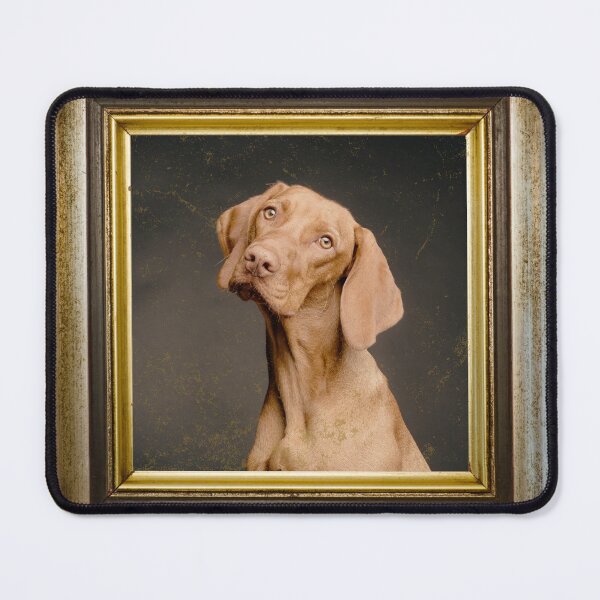 Item preview, Dog photo in retro vintage frame designed and sold by Rbnano.