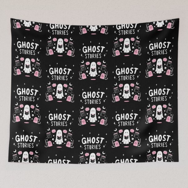 Item preview, Ghost Stories // Cute Ghost Reading in a Graveyard designed and sold by Wendy-Stephens.