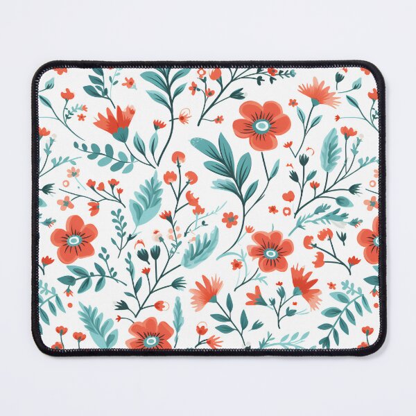 Item preview, Beautiful Turquoise and Coral Flowers designed and sold by ShinyWolf.