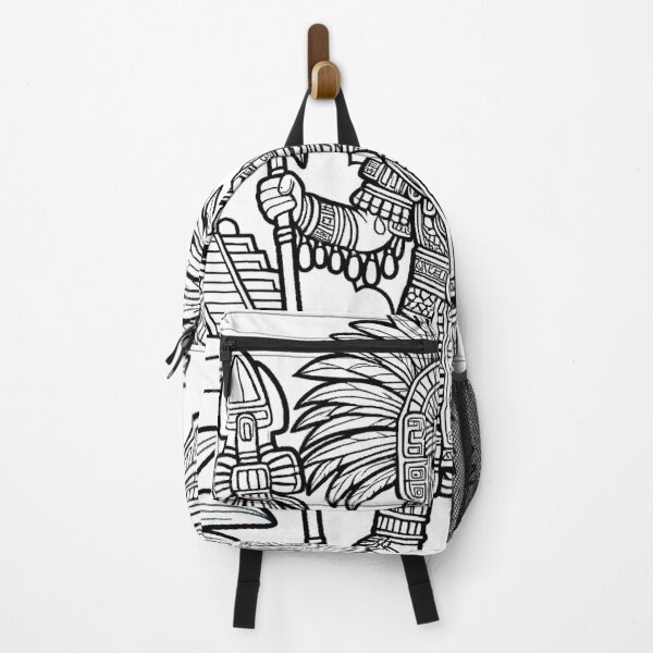 Item preview, monochrome Aztec Theme Art designed and sold by Luna's Home Decor & Apparel.
