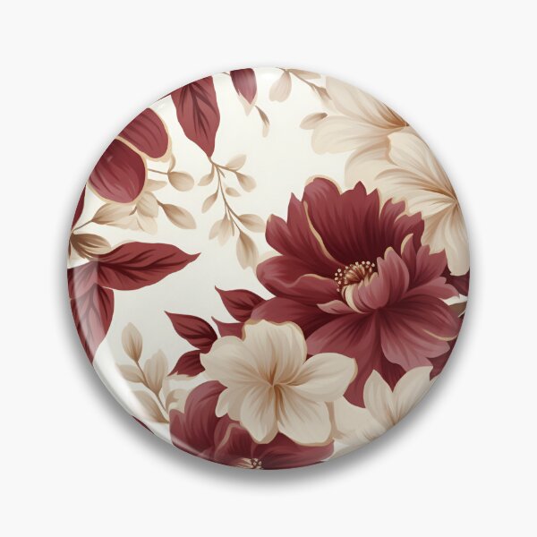 Item preview, Beautiful Maroon and Beige Flowers designed and sold by ShinyWolf.