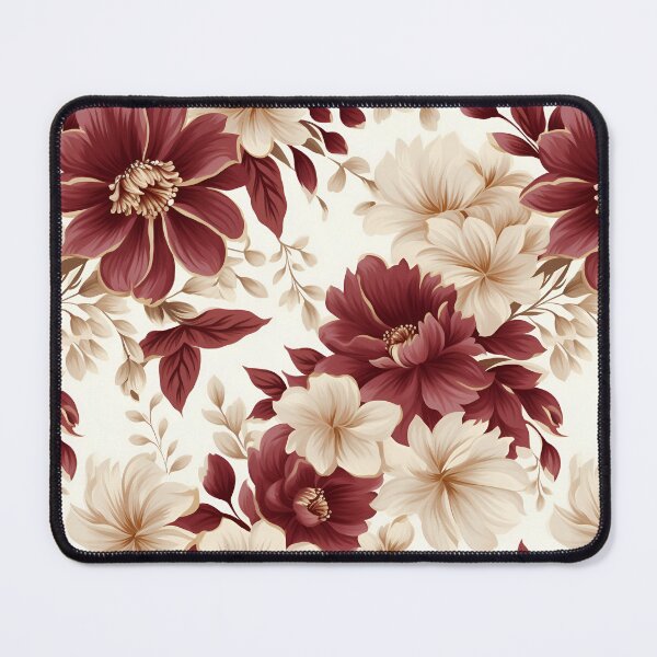Item preview, Beautiful Maroon and Beige Flowers designed and sold by ShinyWolf.