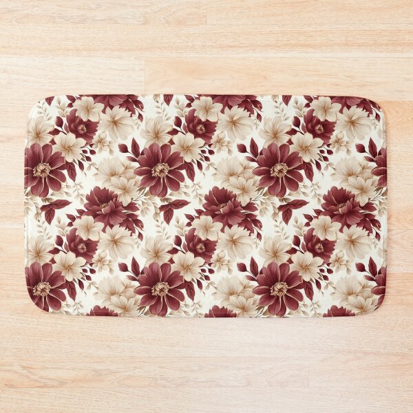 Item preview, Beautiful Maroon and Beige Flowers designed and sold by ShinyWolf.