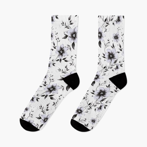 Item preview, Beautiful Black and White Flowers designed and sold by ShinyWolf.