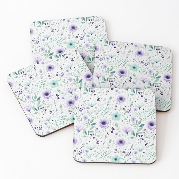 Item preview, Beautiful Lavender and Mint Green Flowers designed and sold by ShinyWolf.