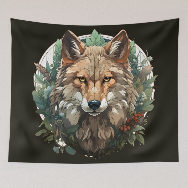 Item preview, Wild and Striking Wolf designed and sold by bivido.