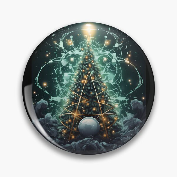 Item preview, “Green Festivities: Sparkling Christmas Tree” designed and sold by Art-Vortex-fr.