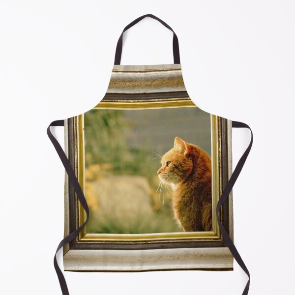 Item preview, Orange cat photo in retro vintage frame designed and sold by Rbnano.