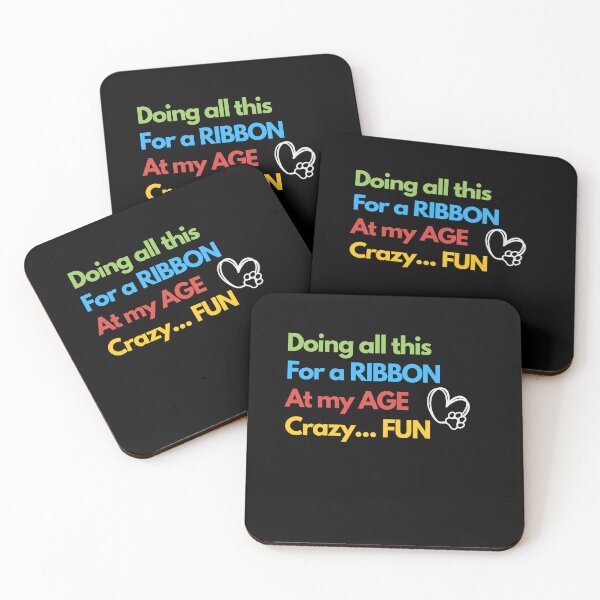 Item preview, Funny Dog agility - Doing all this, for a ribbon, at my age, crazy...fun designed and sold by LBKdesigns.