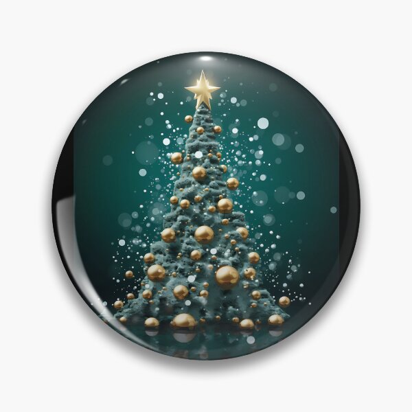 Item preview, “Green Festivities: Sparkling Christmas Tree” designed and sold by Art-Vortex-fr.