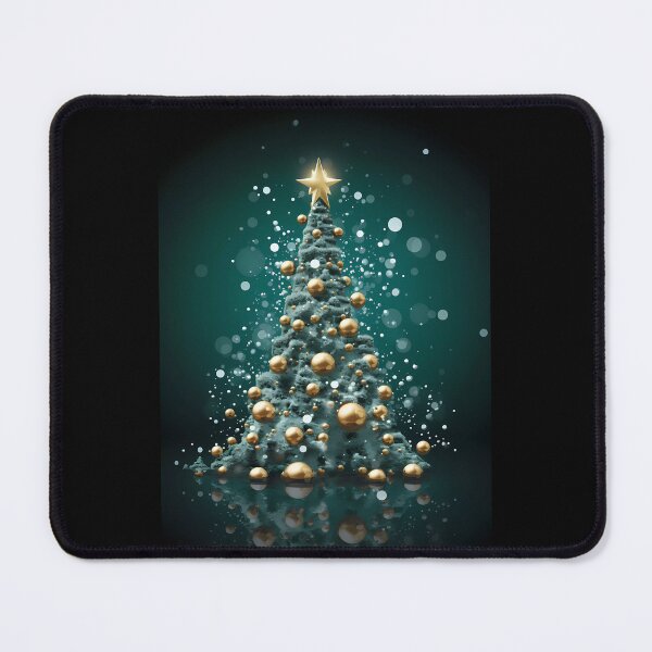 Item preview, “Green Festivities: Sparkling Christmas Tree” designed and sold by Art-Vortex-fr.