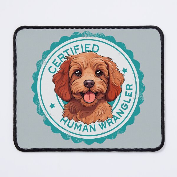 Item preview, Cavapoo Cavoodle Oodle Divertido Wrangler Humano Certificado - Rojo Rubí designed and sold by wotsthis.