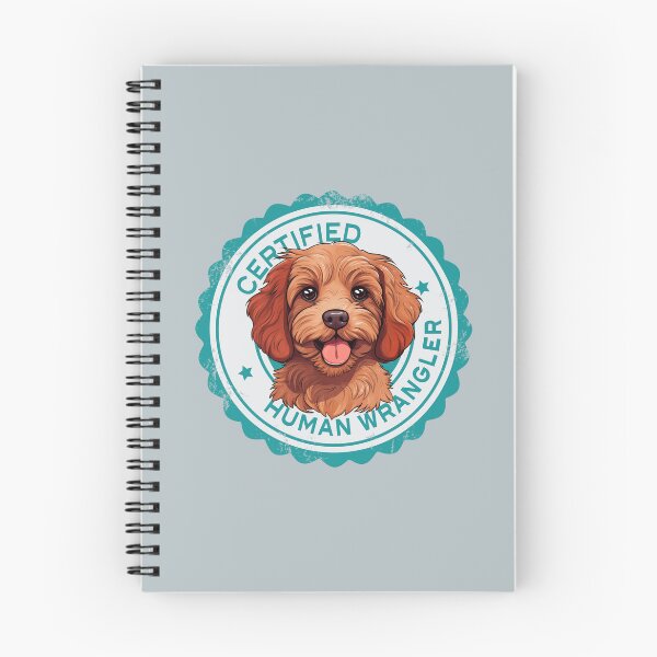 Artikelvorschau, Cavapoo Cavoodle Oodle Funny Certified Human Wrangler – Rubinrot entworfen und verkauft von wotsthis.