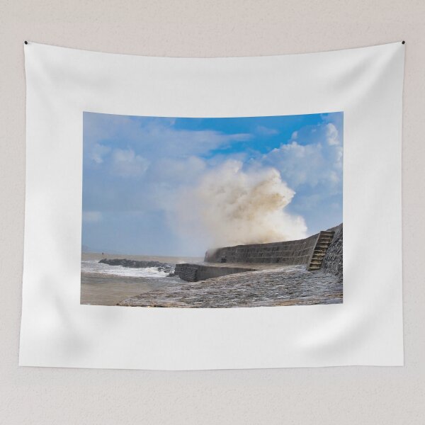 Item preview, Storm Ciarán at Lyme Regis designed and sold by Dorset Girl.