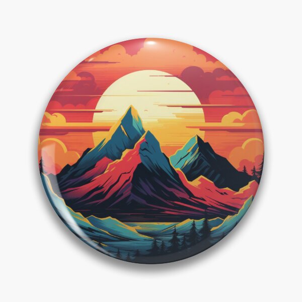 Item preview, Blue Red Mountains designed and sold by GrinGalore.