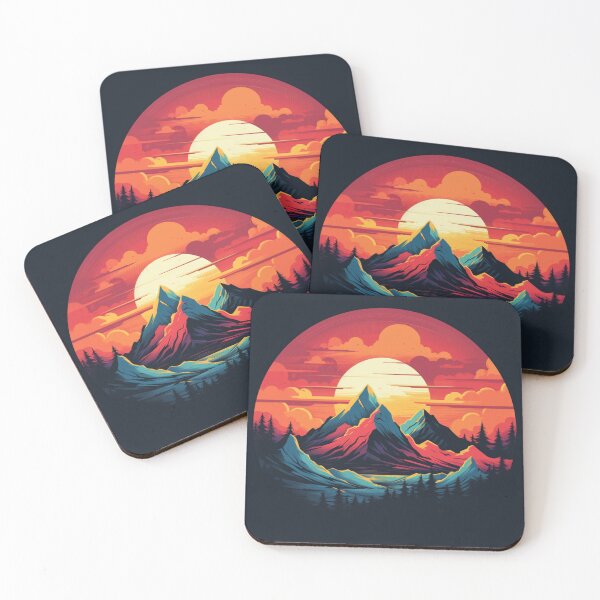 Item preview, Blue Red Mountains designed and sold by GrinGalore.