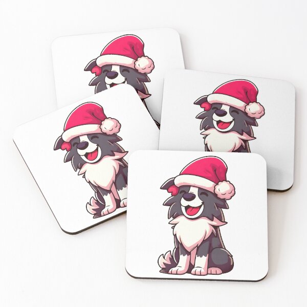Item preview, Festive Furry Grin: Border Collie's Christmas Delight designed and sold by EpicPaws.