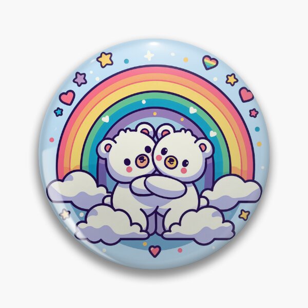 Item preview, Rainbow Polar Bears designed and sold by PickledjoArt.