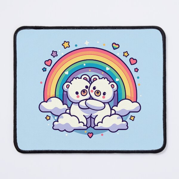 Item preview, Rainbow Polar Bears designed and sold by PickledjoArt.