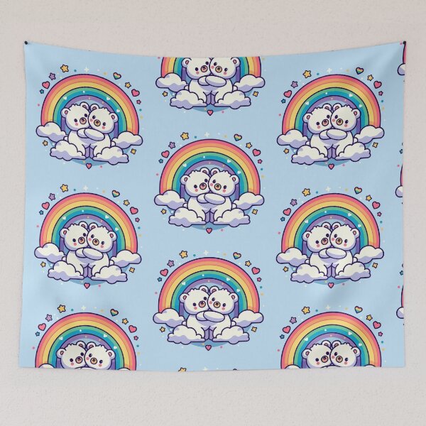 Item preview, Rainbow Polar Bears designed and sold by PickledjoArt.