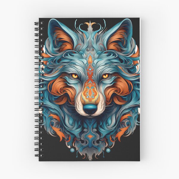 Item preview, ฺฺDark Blue Wolf face, designed and sold by LucyArtDesign.