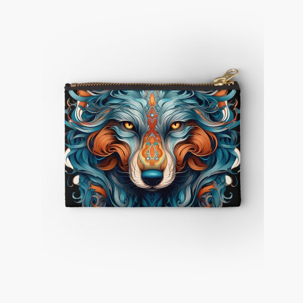 Item preview, ฺฺDark Blue Wolf face, designed and sold by LucyArtDesign.