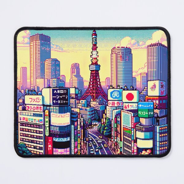 Item preview, Toko Skyline Pixel Art designed and sold by unrealartwork.