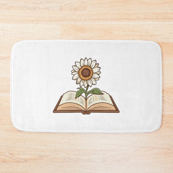 Item preview, Flowers Growing From Book | Special White Sunflower designed and sold by CircinusStore.