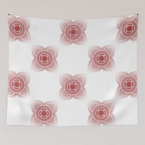 Item preview, Crimson Blooms: Lines of Red Flowers designed and sold by EnjoYarty.