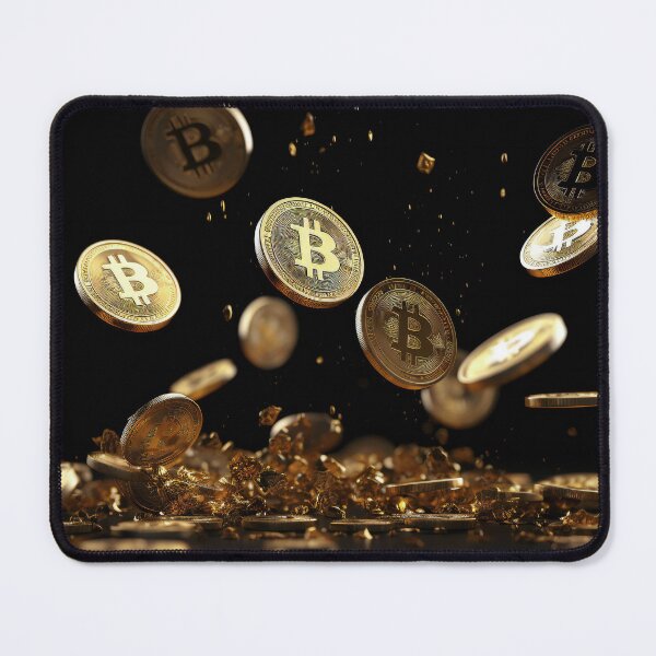 Item preview, golden bitcoin cryptocurrency coin designed and sold by VetalStock.