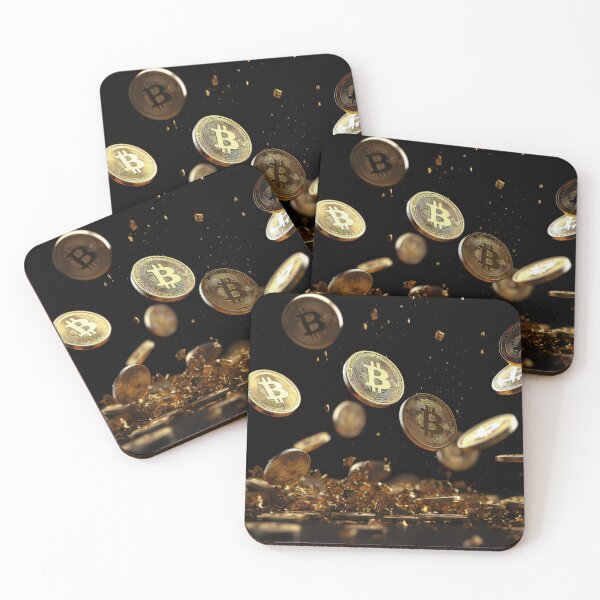 Item preview, golden bitcoin cryptocurrency coin designed and sold by VetalStock.