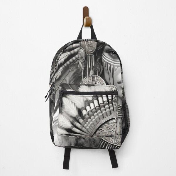Item preview, monochrome Aztec Theme Art designed and sold by Luna's Home Decor & Apparel.