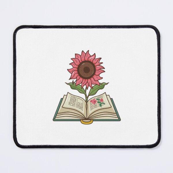 Item preview, Flowers Growing From Book | Special Light Pink Sunflower designed and sold by CircinusStore.
