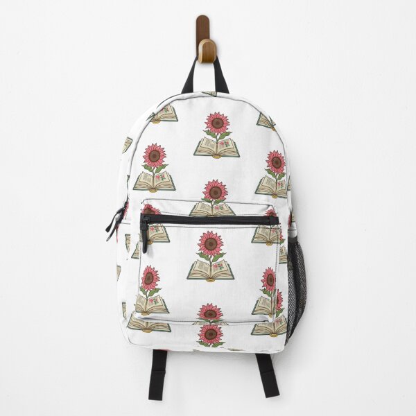 Item preview, Flowers Growing From Book | Special Light Pink Sunflower designed and sold by CircinusStore.