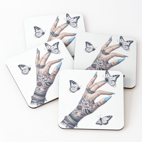 Item preview, three white butterflies  designed and sold by fairycoffins.