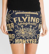 The Flying Spaghetti Monster (dark) Mini Skirt